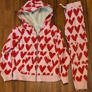 Hanna Andersson Pink and Red Heart Set